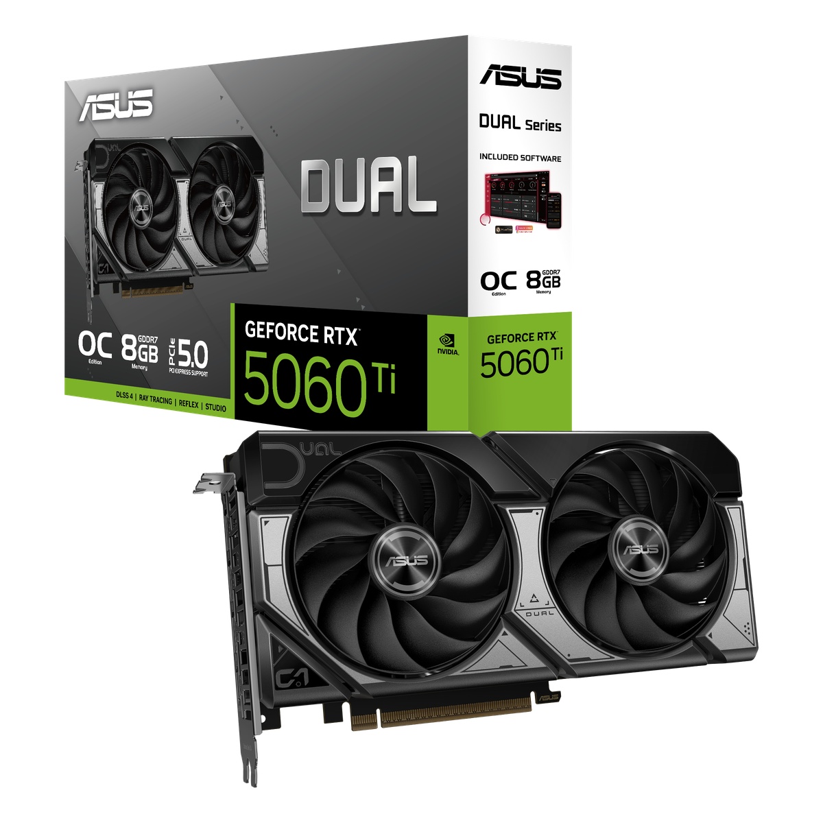 Bild von ASUS Dual GeForce RTX 5060 Ti 8G OC - 8GB GDDR7, HDMI, 3x DP