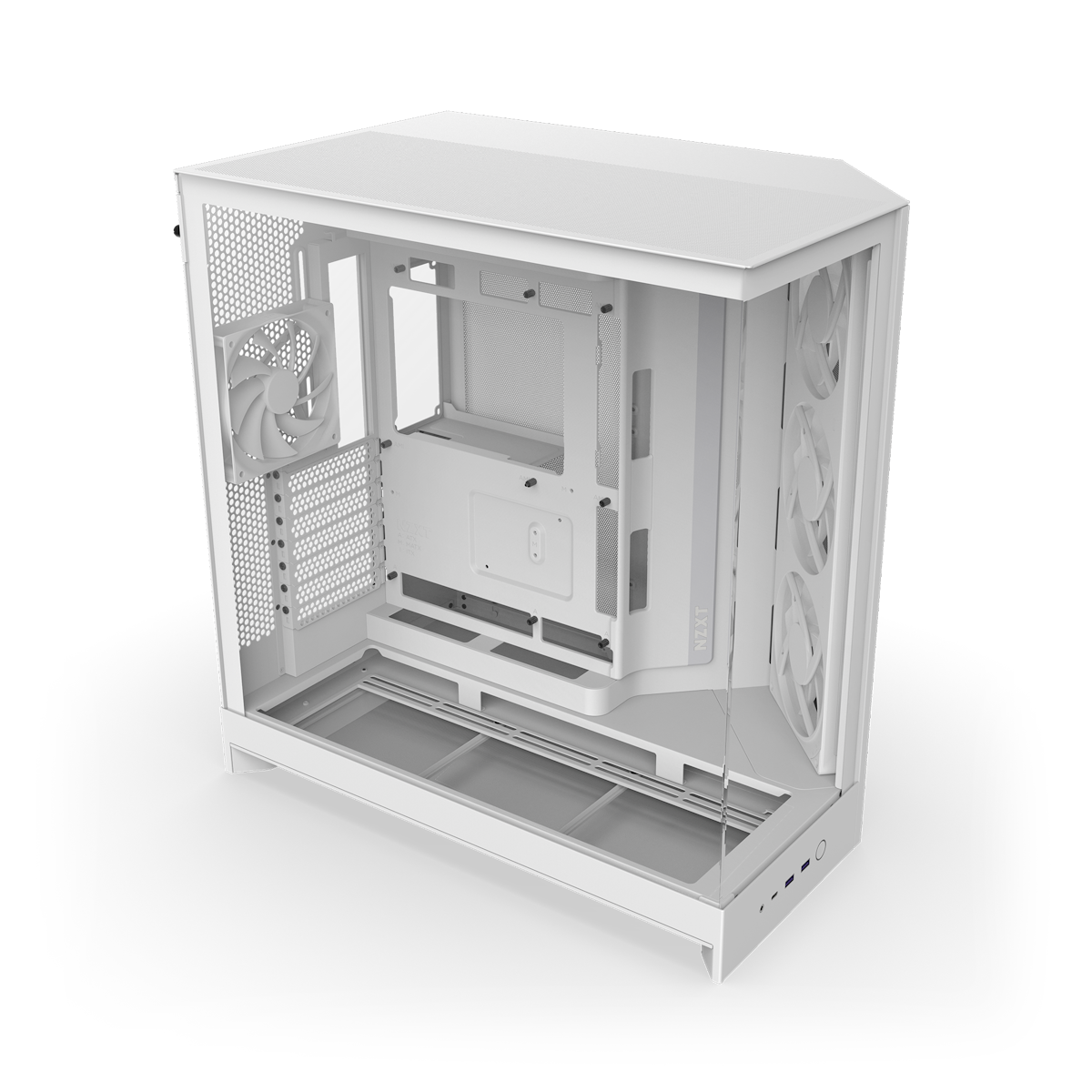 Bild von NZXT H9 FLOW RGB (2025) weiß | PC-Gehäuse