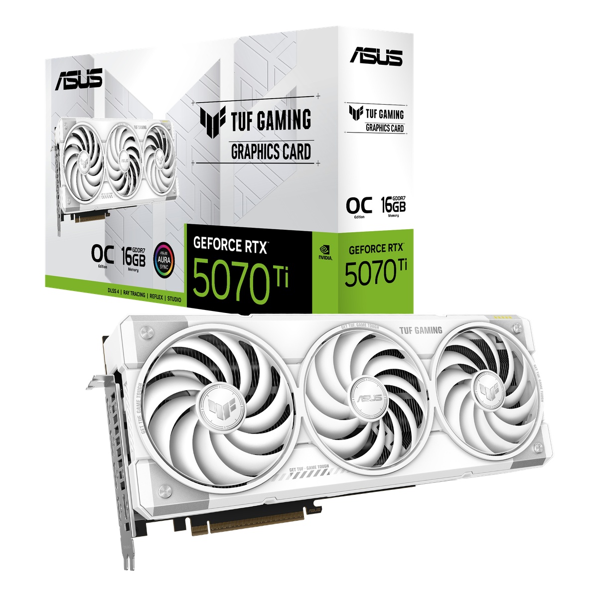 Bild von ASUS TUF Gaming GeForce RTX 5070 Ti OC White - 16GB GDDR7, 2x HDMI, 3x DP