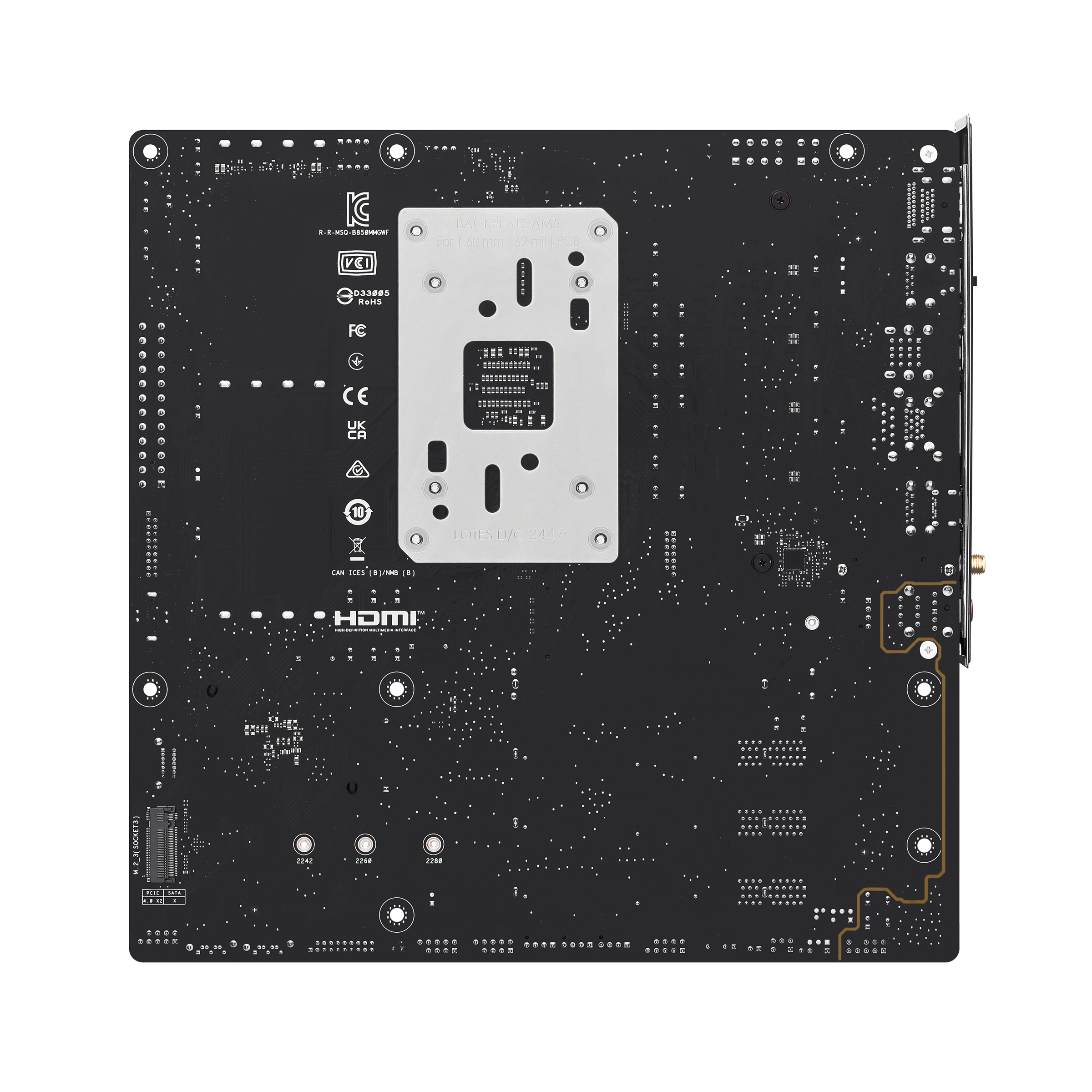 Bild von ASUS TUF GAMING B850M-E WIFI Mainboard Sockel AM5