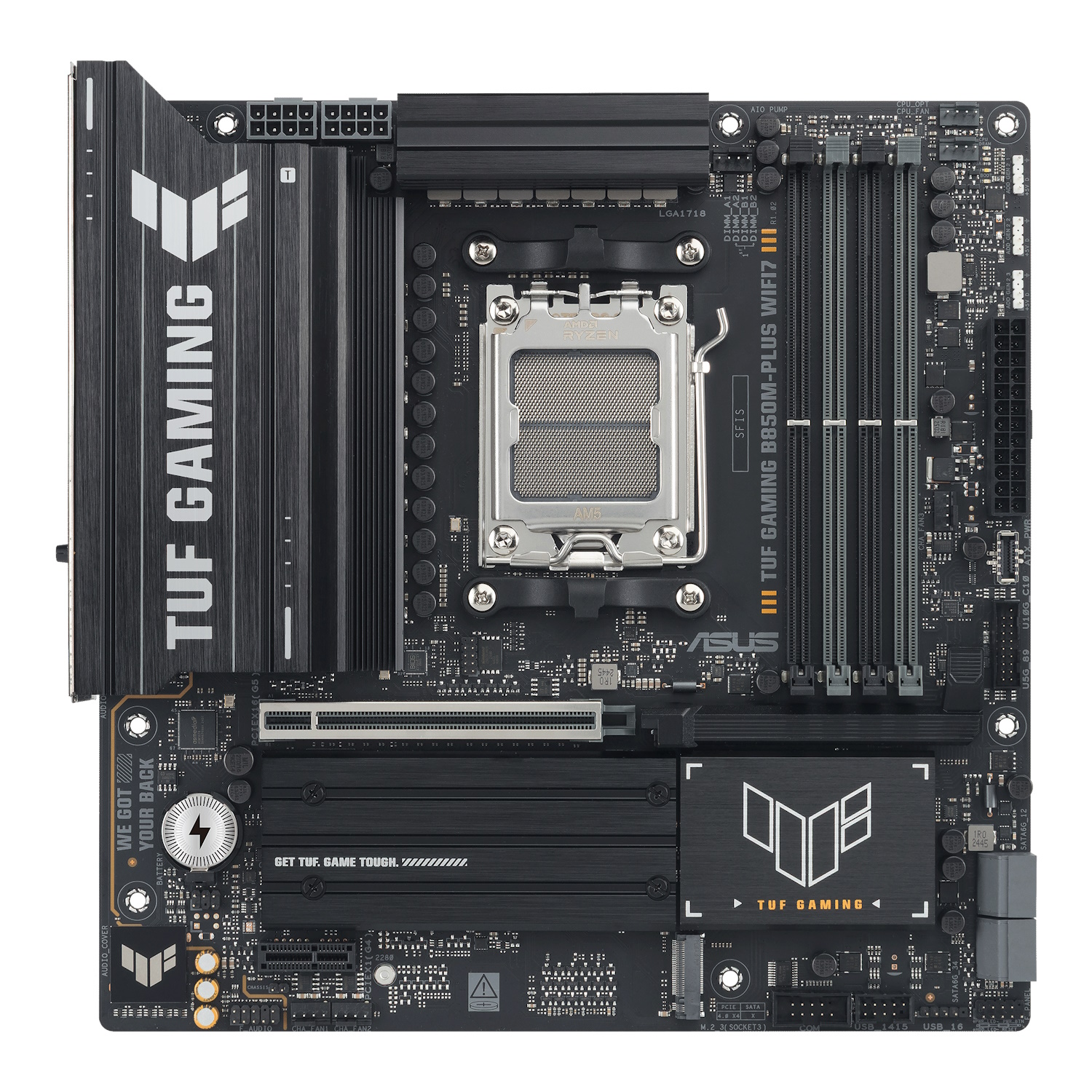 Bild von ASUS TUF GAMING B850M-PLUS WIFI7 Mainboard Sockel AM5