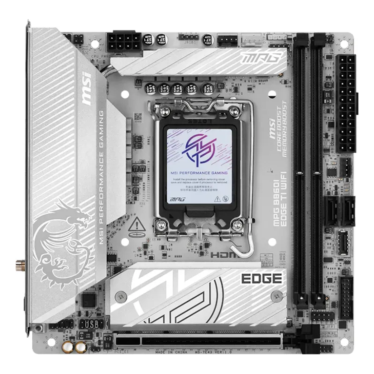 Bild von MSI MPG B860I Edge Ti WIFI Mainboard