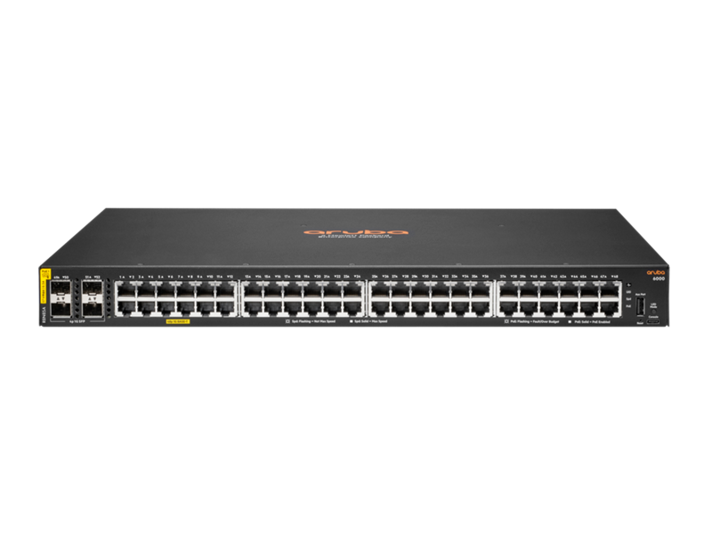 Bild von HPE Aruba Networking CX6000 52-Port Switch (R8N85A) [48x Gigabit LAN, PoE+, 4x SFP]