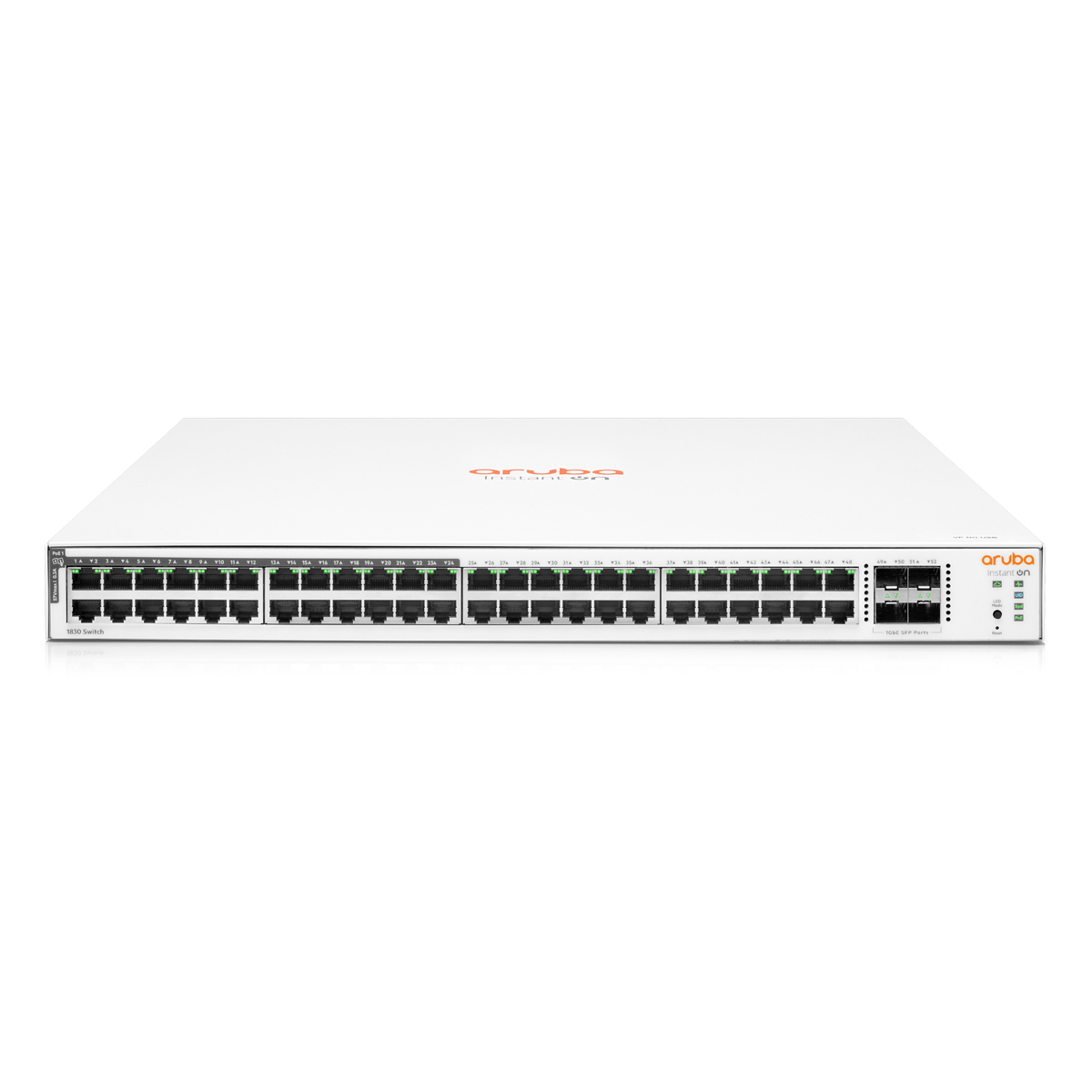 Bild von HPE Networking Instant On 1830 52-Port PoE+ Switch B-Ware [48x Gigabit-LAN, 4x SFP, PoE+ 370W]