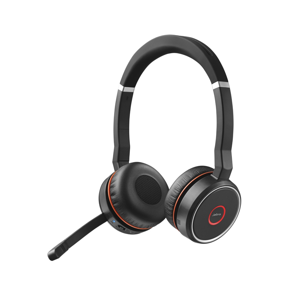 Bild von Jabra Evolve 75 SE Headset, Stereo, Kabellos, Bluetooth, ANC, inkl. Link 370 und Ladestation, Optimiert für Unified Communication