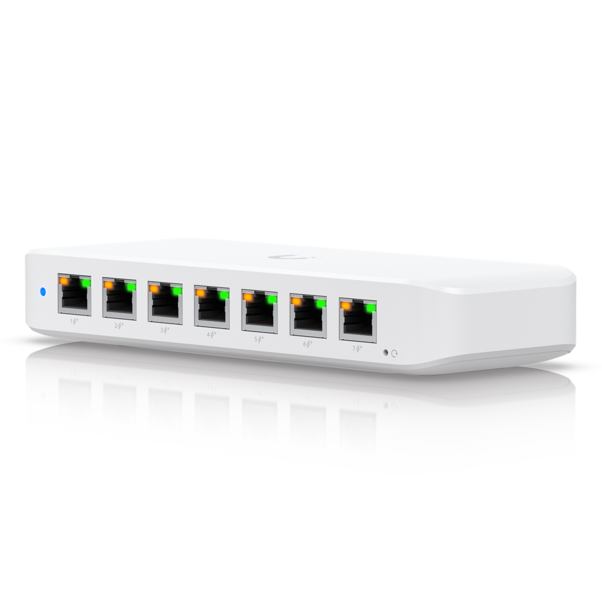 Bild von Ubiquiti Ultra 60W 8-Port Managed Switch 8x Gigabit Ethernet (7x PoE+), 1x PoE++ (zur Stromversorgung), 60W AC Adapter