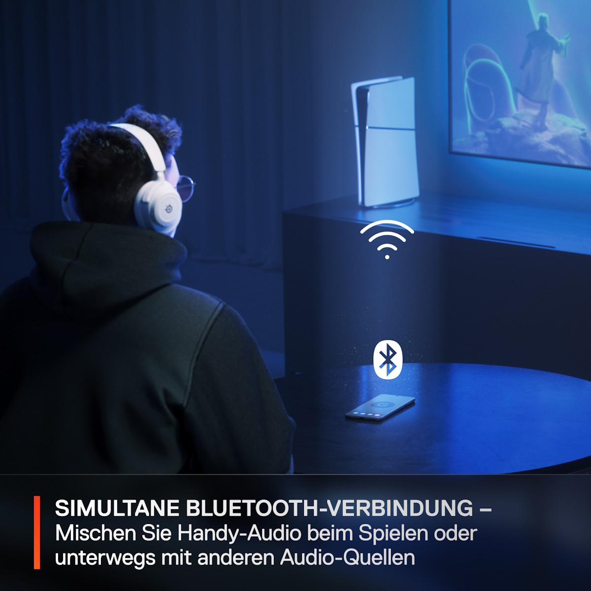 Bild von SteelSeries Arctis Nova 7 Wireless World of Warcraft Edition - kabelloses Gaming Headset mit Multi-System-Kompatibilität und 38 Std. Akkulaufzeit