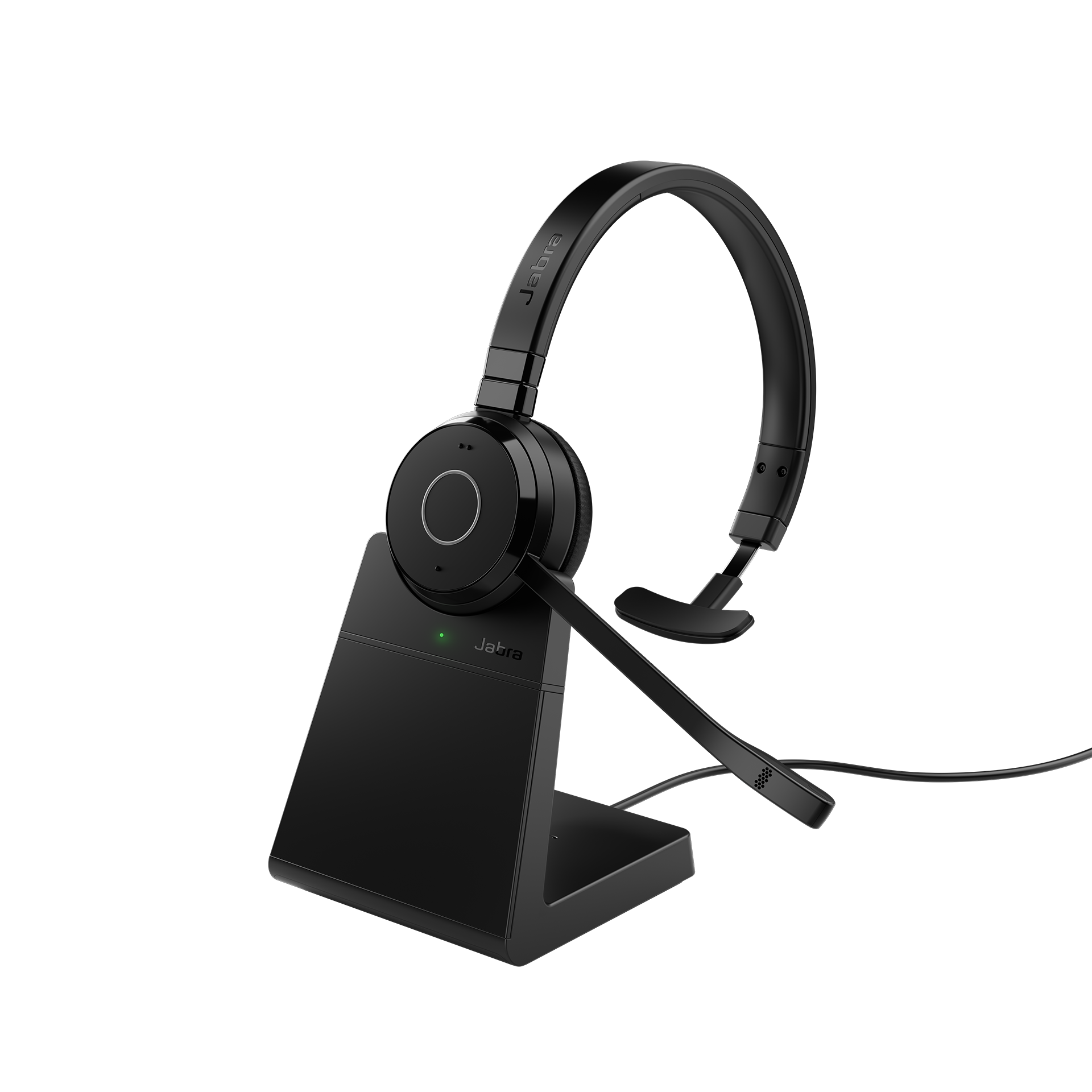Bild von Jabra Evolve 65 TE Headset, Mono, Kabellos, Bluetooth B-Ware inkl. Ladestation, Optimiert für Unified Communication