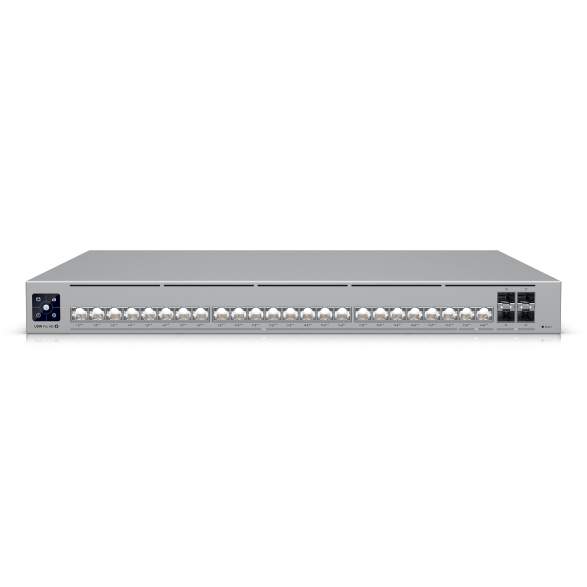 Bild von Ubiquiti Pro HD 24 PoE Managed Switch 4x 10G SFP+, 2x 10G Ethernet (PoE++), 22x 2.5G Ethernet (PoE++)