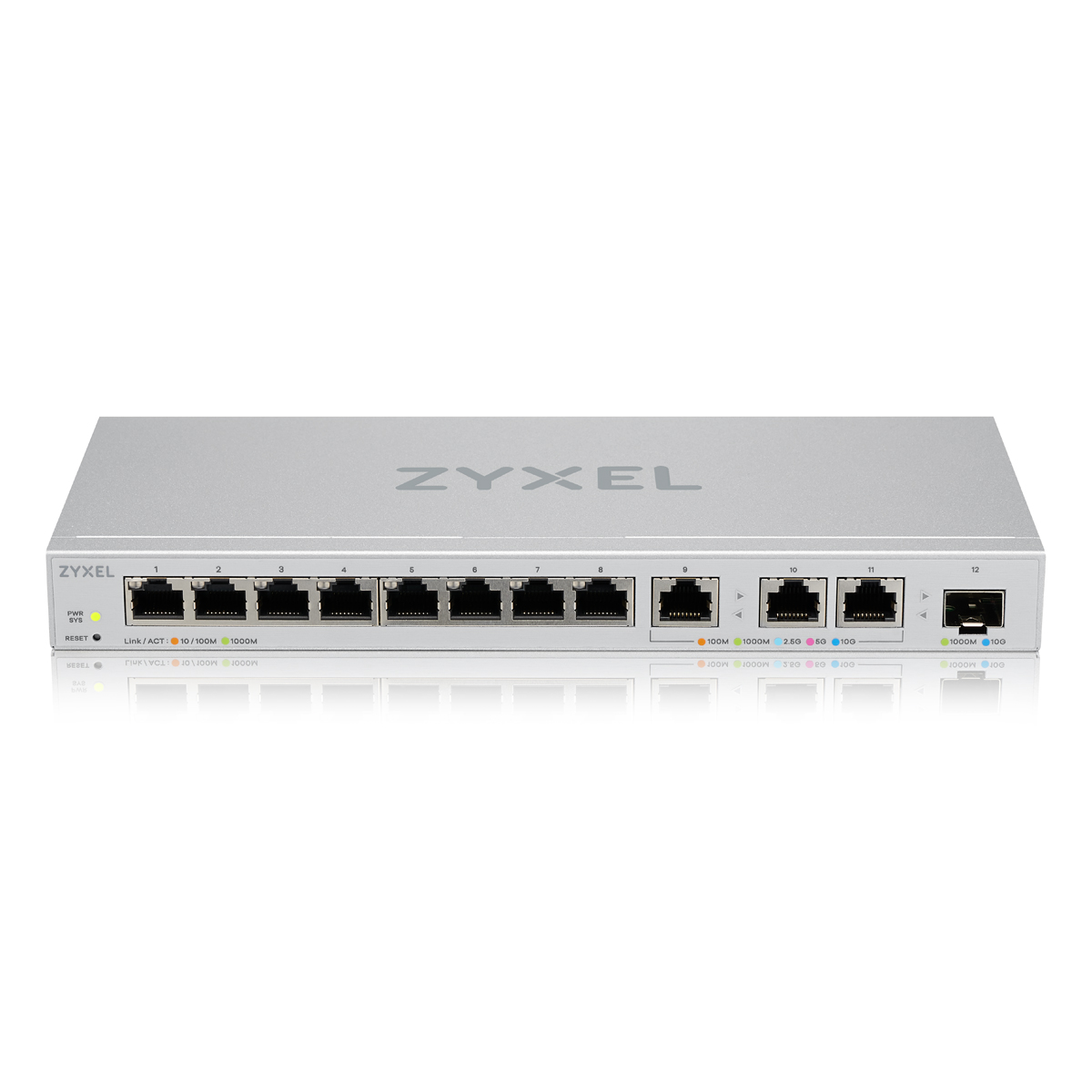 Bild von Zyxel XMG-1250-12 Smart Managed Switch 8x 1G Ethernet, 3x 2.5G Ethernet, 1x 10G SFP+