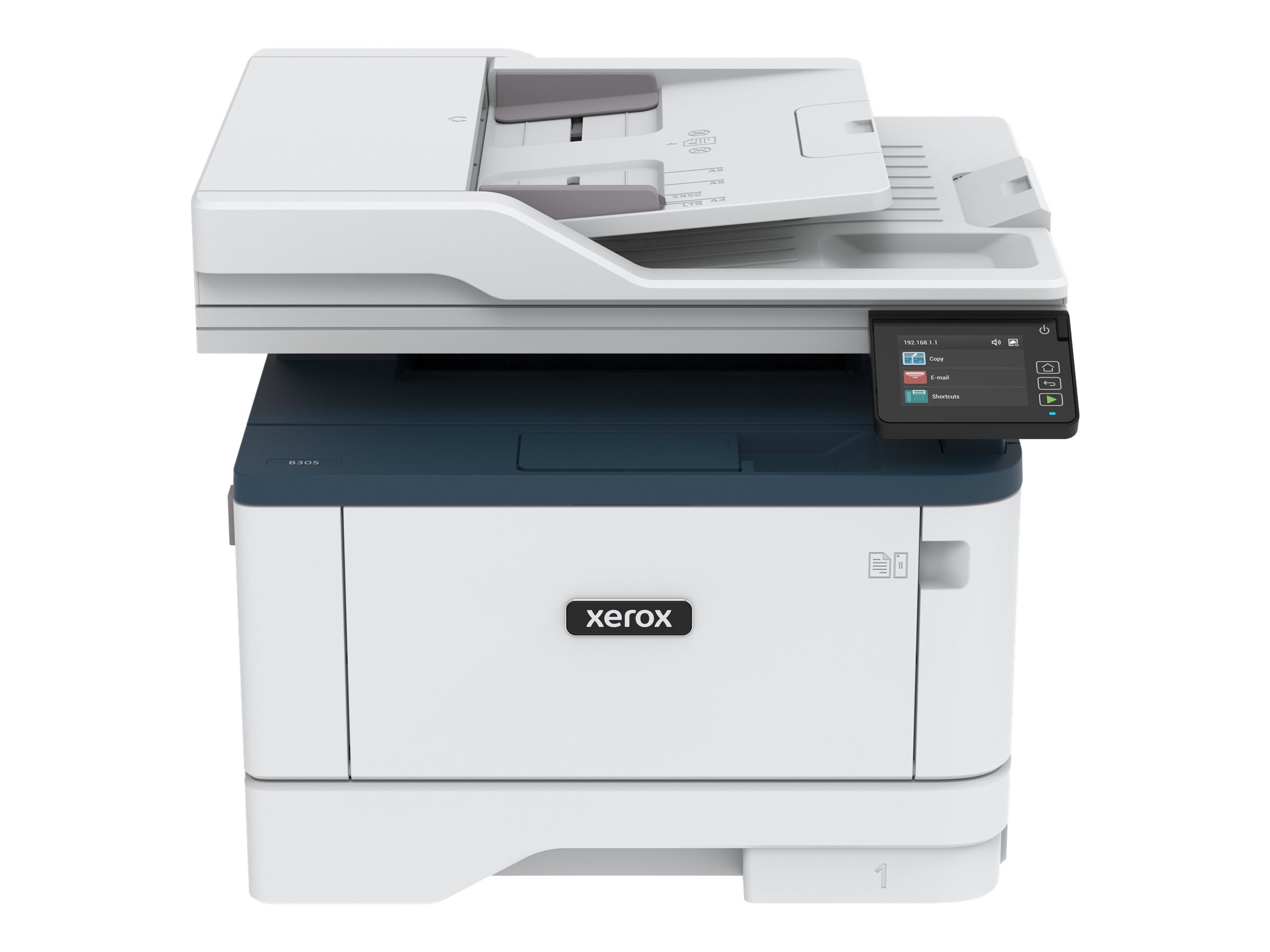 Bild von Xerox B305 Laser-Multifunktionsgerät S/W Xerox B305/DNI, A4, Laser, Monodruck, Kopieren/Drucken/Scannen, 600 x 600 DPI, 38 Seiten pro Minute, Duplex W