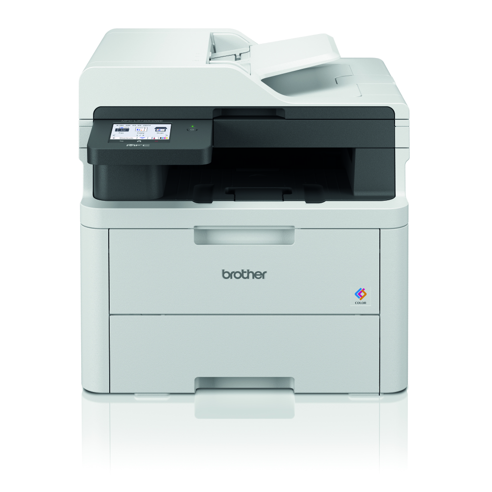 Bild von Brother MFC-L3740CDWE FarbLaser-Multifunktionsdrucker Kompaktes 4-in-1 Farb-LED Multifunktionsgerät mit WLAN/LAN, ADF und Duplex