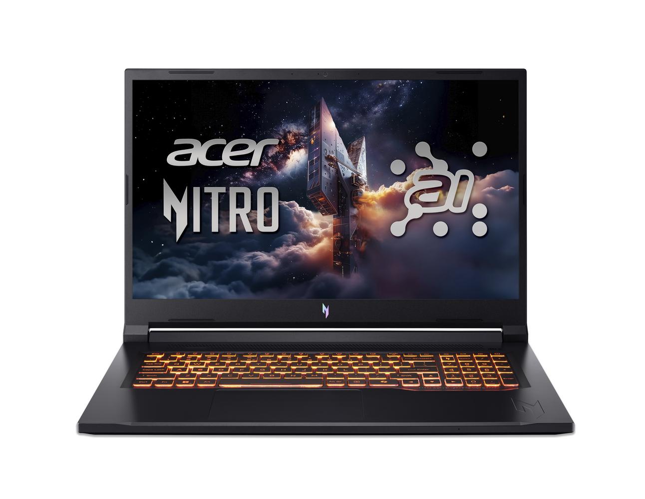 Bild von Acer Nitro V17 (ANV17-41-R8JV) Gaming 17,3" Full-HD, 144Hz, Ryzen R7-260 (16 TOPS), 16GB RAM, 1TB SSD, GeForce RTX5050, Windows 11
