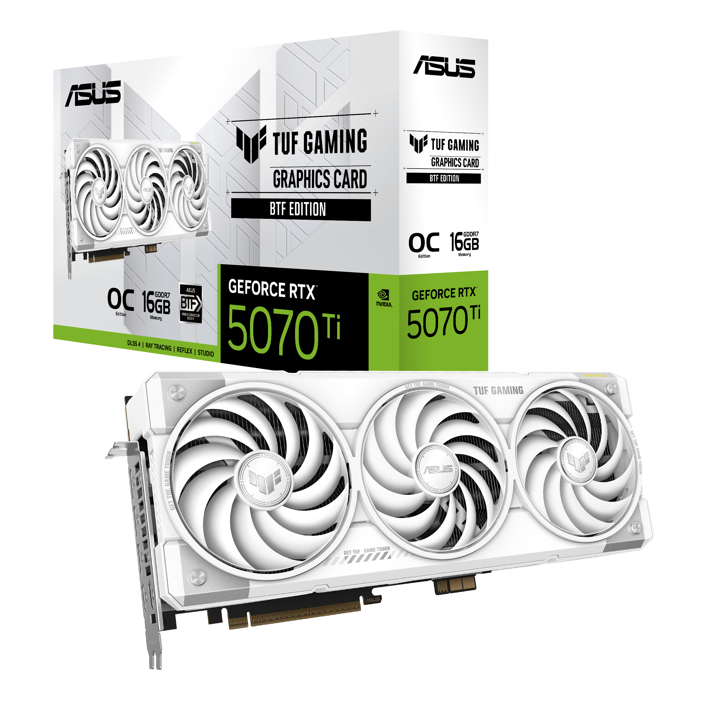 Bild von ASUS TUF Gaming GeForce RTX 5070 Ti Weiß OC Edition