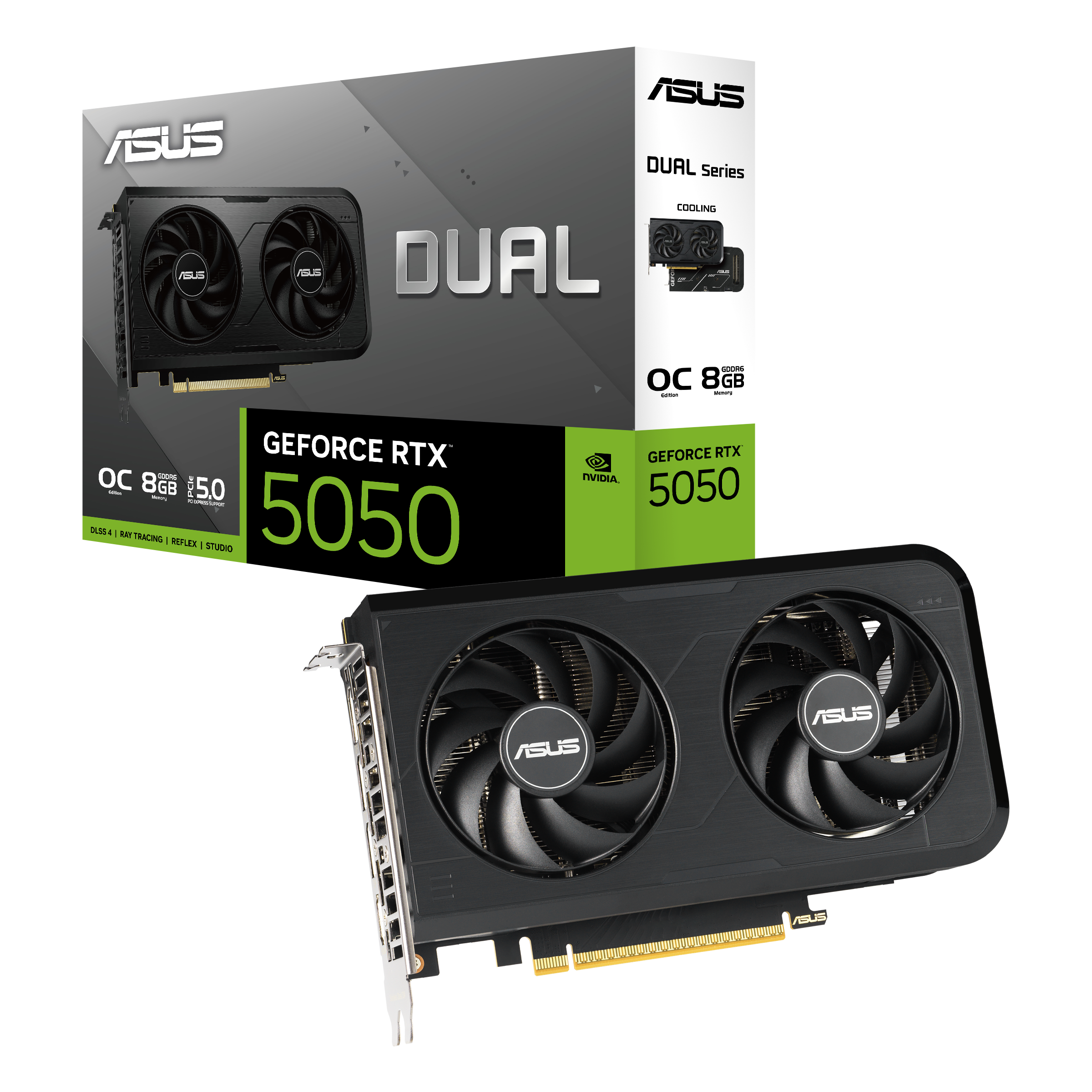 Bild von ASUS Dual GeForce RTX 5050 8G OC Grafikkarte - 8GB DDR6, HDMI, 3x DisplayPort