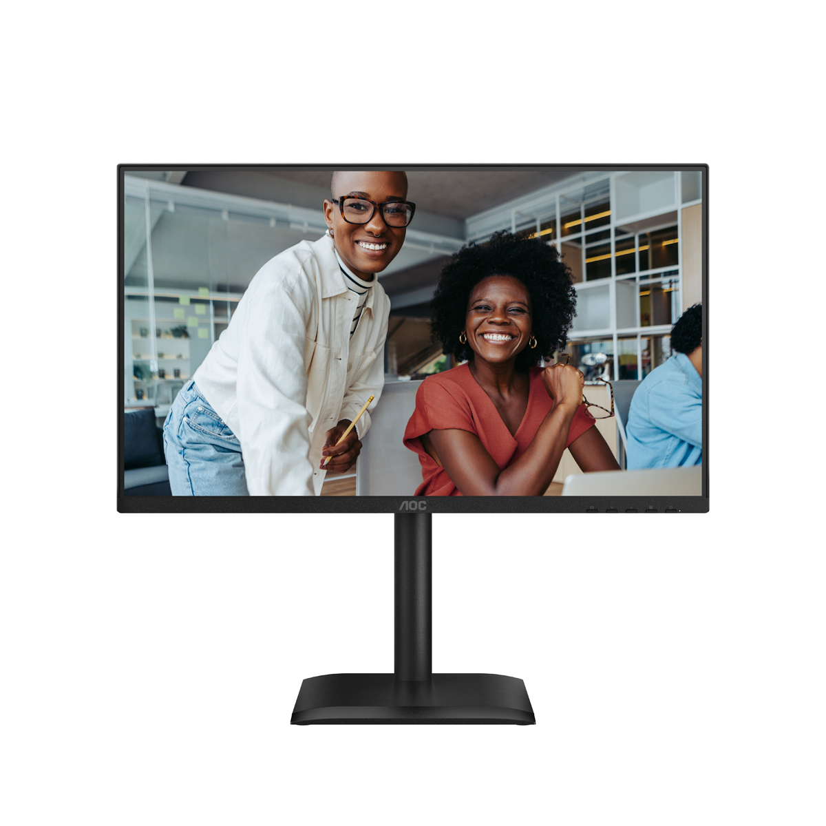 Bild von AOC 24E4U FHD Office Monitor 24 Zoll Full HD Office Monitor, IPS-Panel, 4 ms, 120 Hz, HDMI, VGA, Schwarz