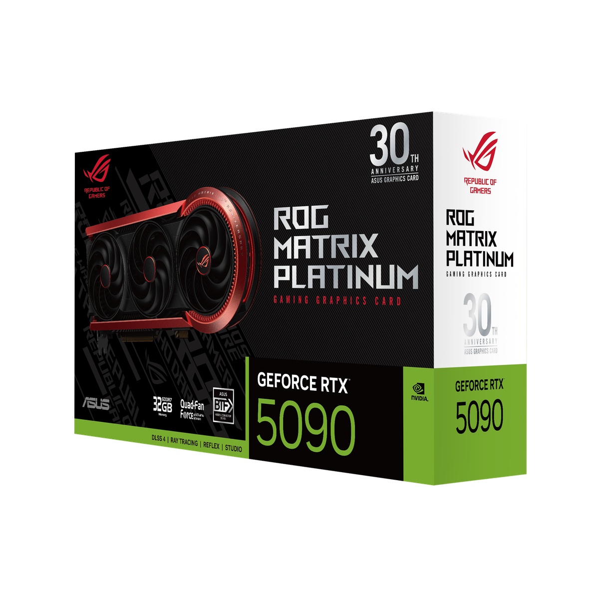 Bild von ASUS ROG Matrix Platinum GeForce RTX 5090 - 30th Anniversary Edition,, 32GB GDDR7, 2x HDMI, 3x DP