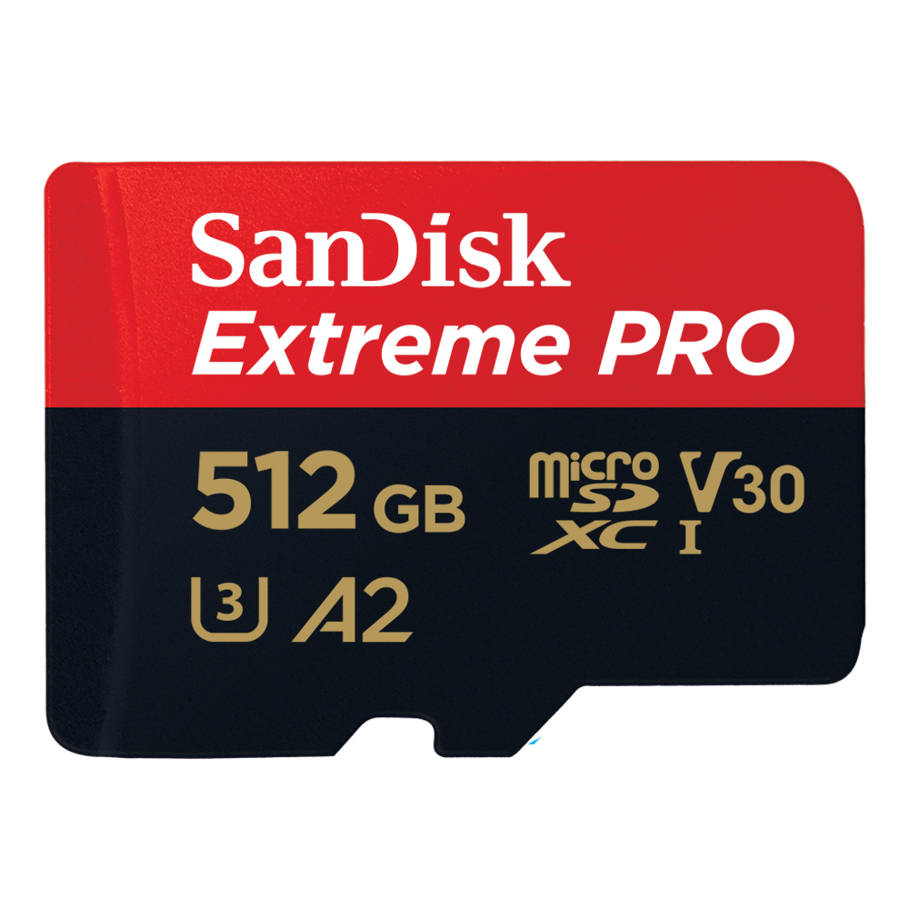 Bild von SanDisk 512GB Extreme PRO microSD Speicherkarte (2022) 200MB/s & 140MB/s Lese/Schreibgeschwindigkeit, A2 C10 V30 UHS-I U3