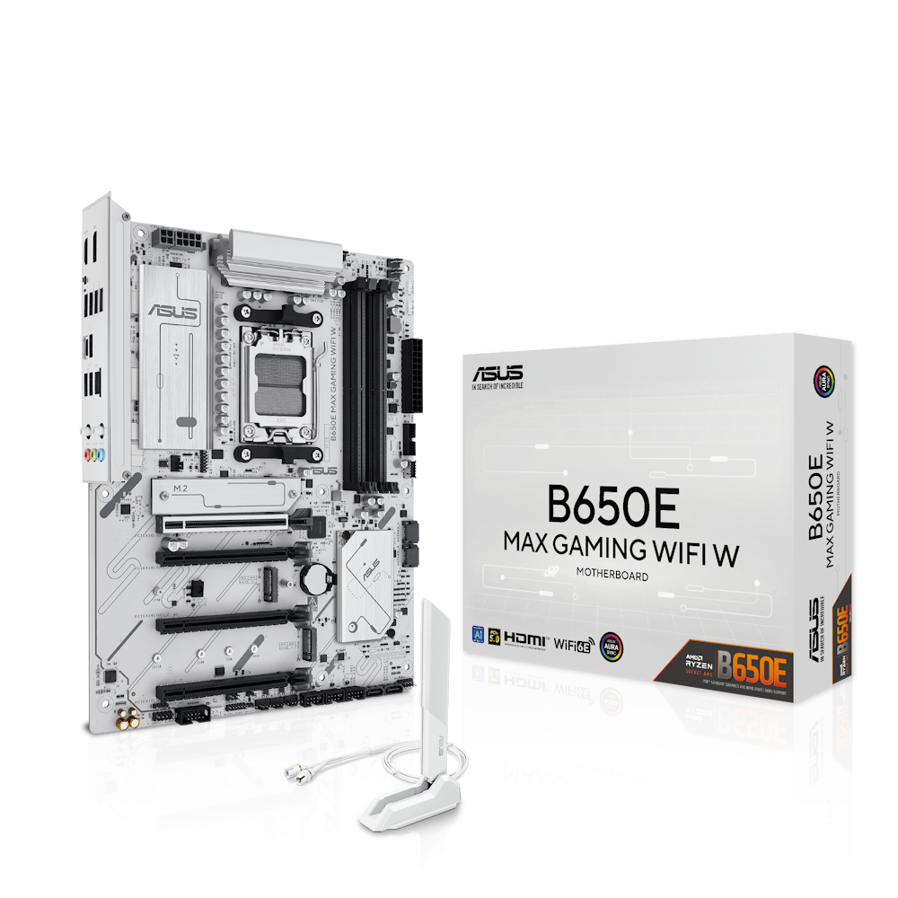 Bild von ASUS B850M MAX GAMING WIFI W Mainboard Sockel AM5