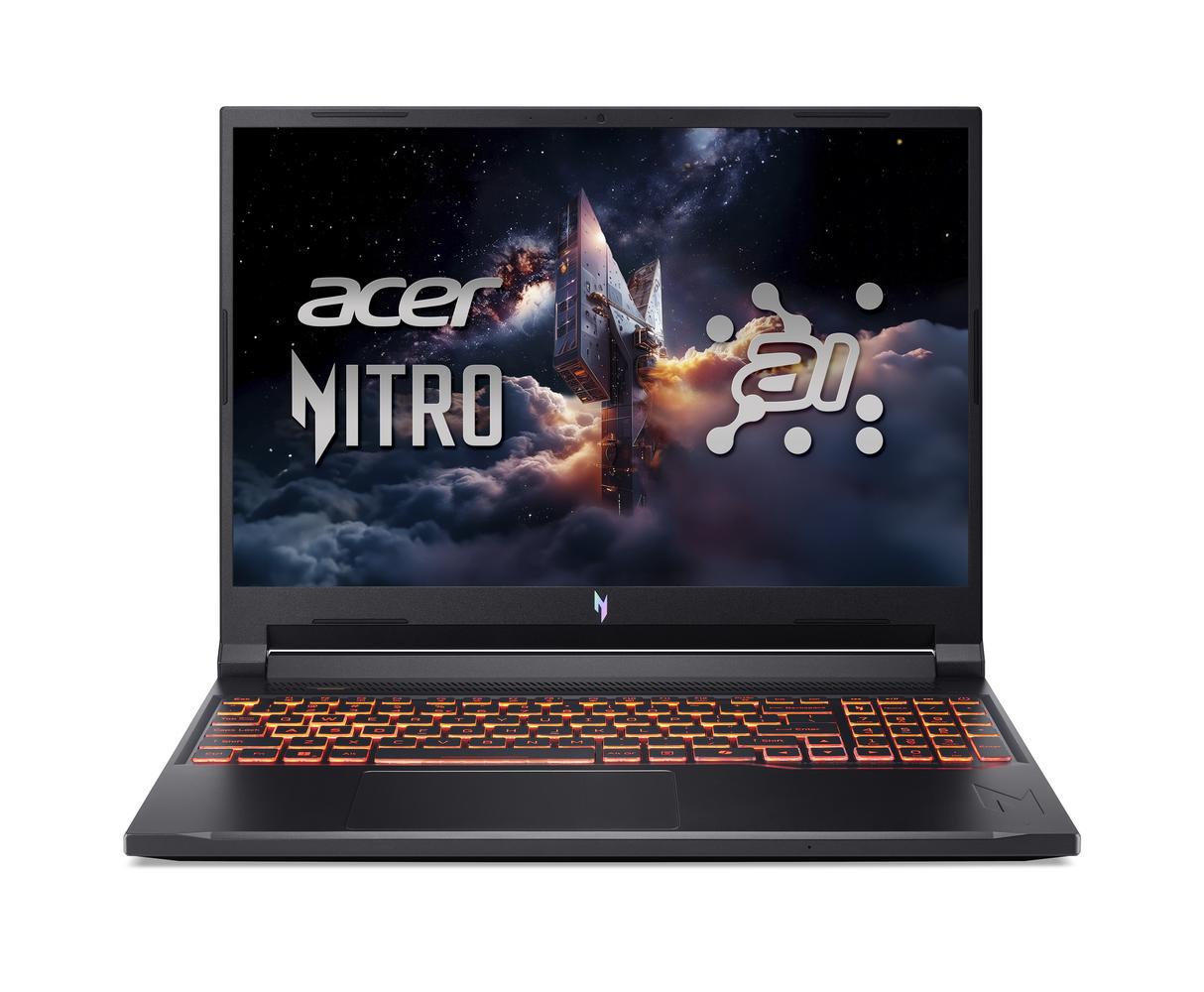 Bild von Acer Nitro V 16 AI (ANV16-42-R38V) Gaming 16" WQXGA, IPS, 180Hz, Ryzen 7-260 (16 TOPS), 16GB RAM, 1TB SSD, GeForce RTX5060, Linux (eShell)