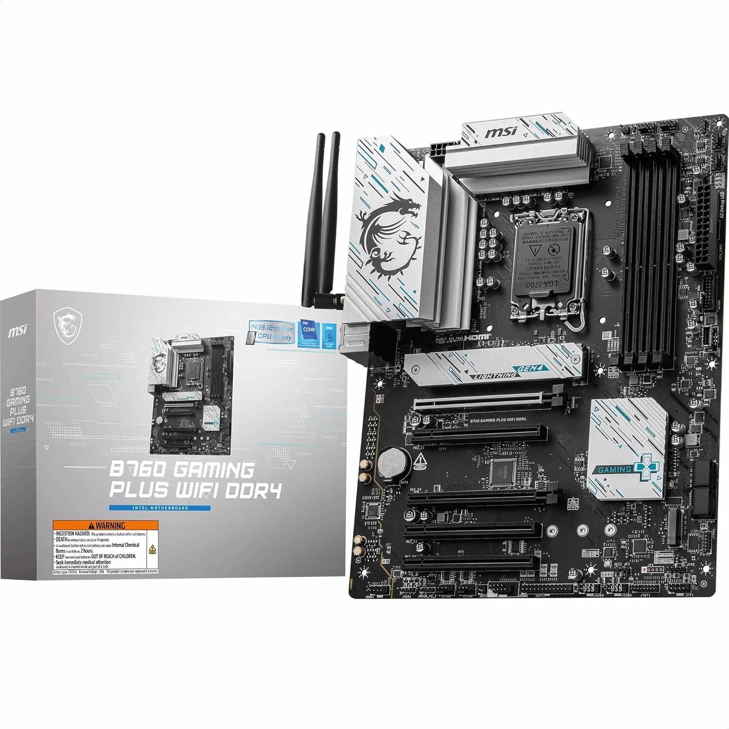 Bild von MSI B760 Gaming Plus WIFI DDR4 Mainboard