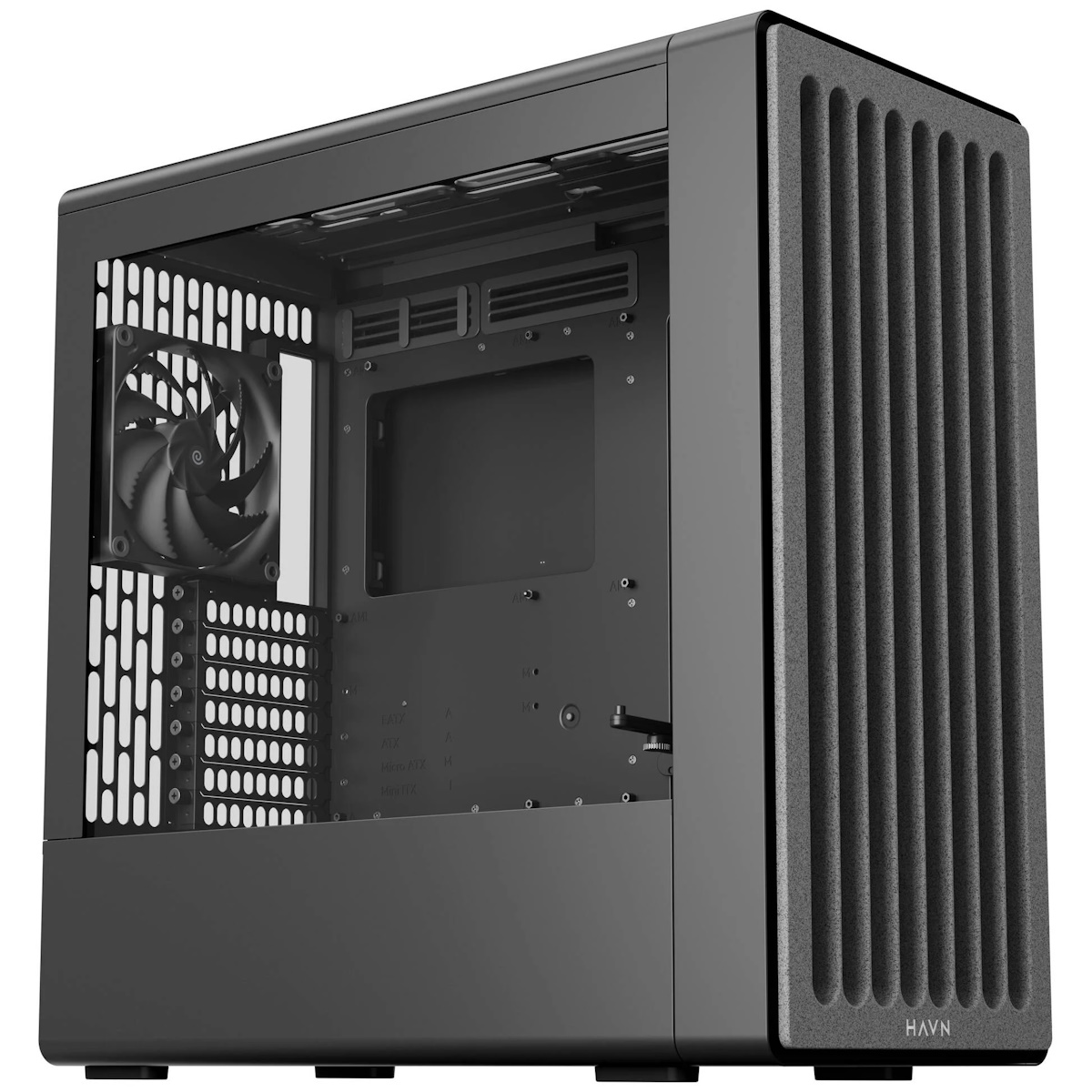 Bild von HAVN BF 360 Flow schwarz | PC-Gehäuse