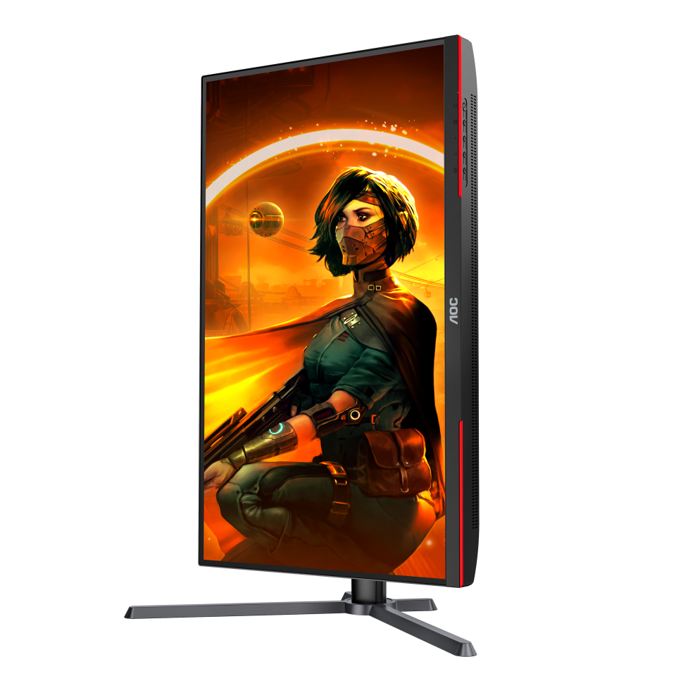 Bild von AOC Gaming Q27G3XMN 27 Zoll QHD Monitor, 180 Hz, FreeSync Prem. Pro., HDR1000 (2560x1440, 1 ms GtG, HDMI, Display Port) schwarz-rot