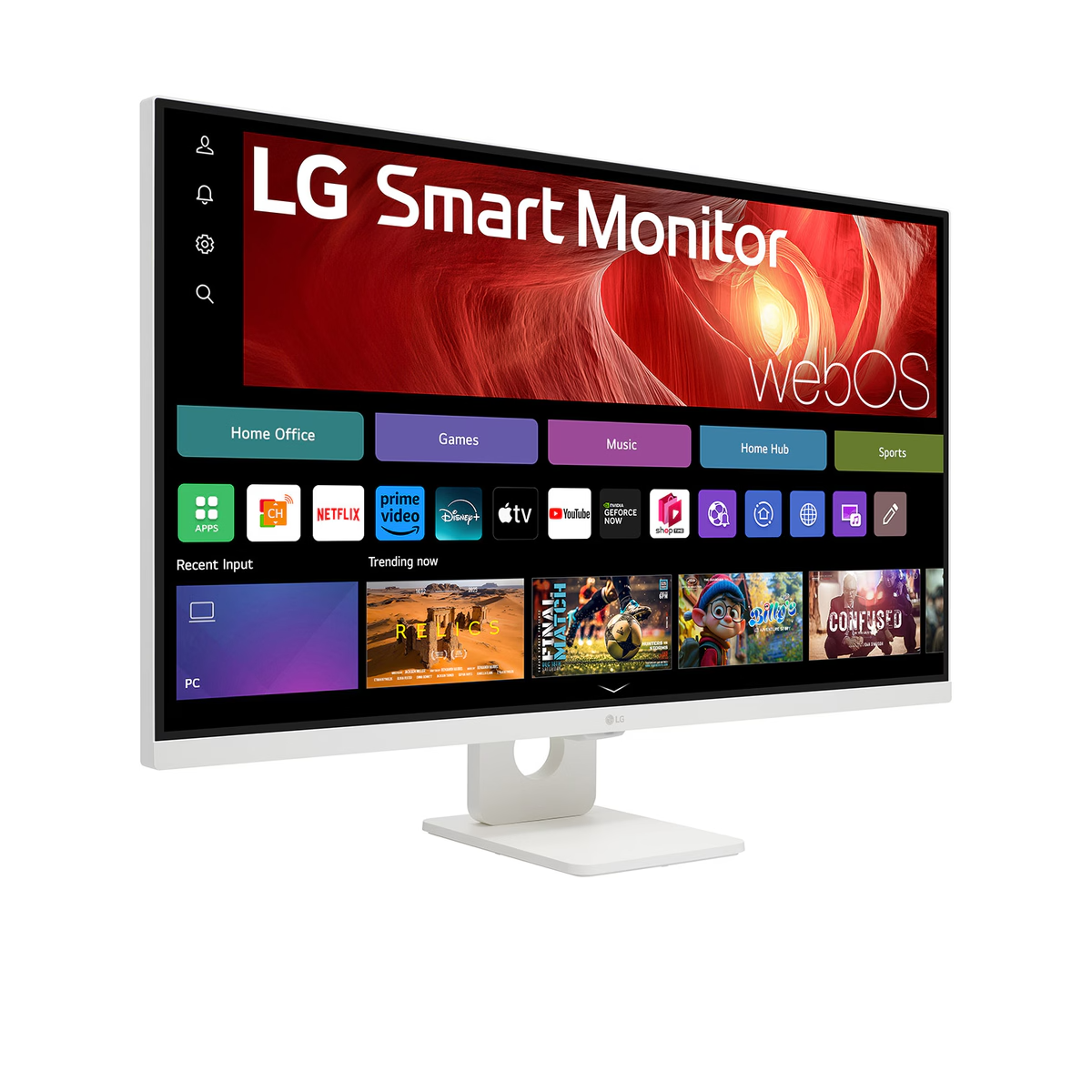 Bild von LG 32U721SA-W.AEU Smart Monitor - 4K UHD, webOS, Apple Airplay 2 integrierter Mediaplayer, Screen Share, Bluetooth, PD-Out 65W